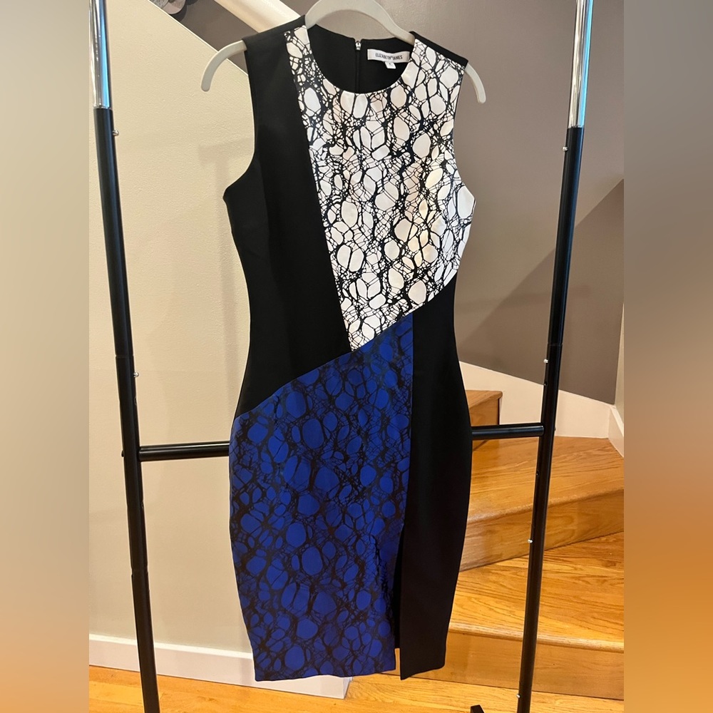 Elizabeth and James color block sleeveless dress, sz 6
